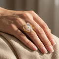Bague Cœur Marguerite